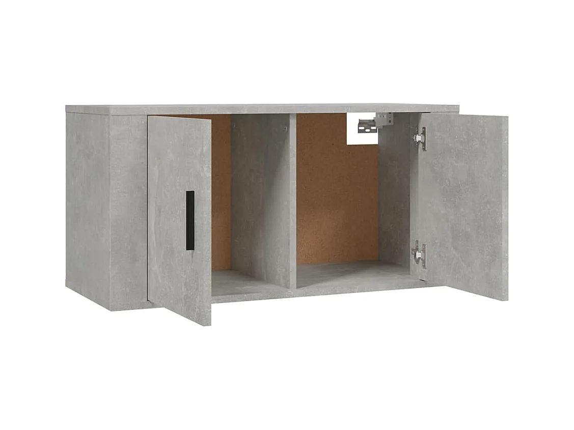 Crofton  Meubles TV muraux 3 pcs gris béton 80x34,5x40 cm