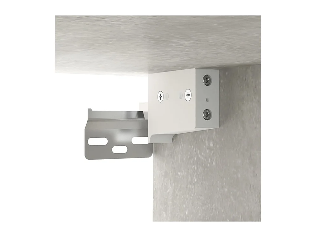 Crofton  Meubles TV muraux 3 pcs gris béton 80x34,5x40 cm