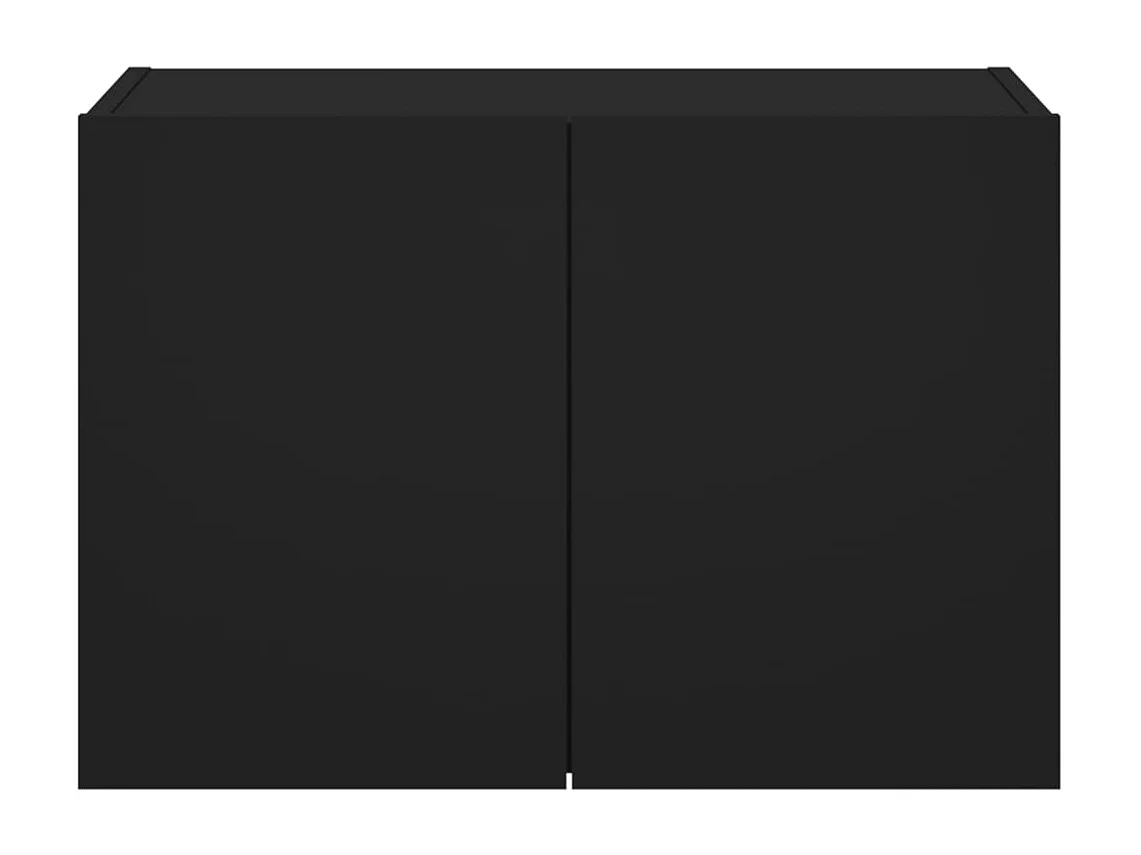 Gerben  Tv-wandmeubel met LED-verlichting 60x35x41 cm zwart