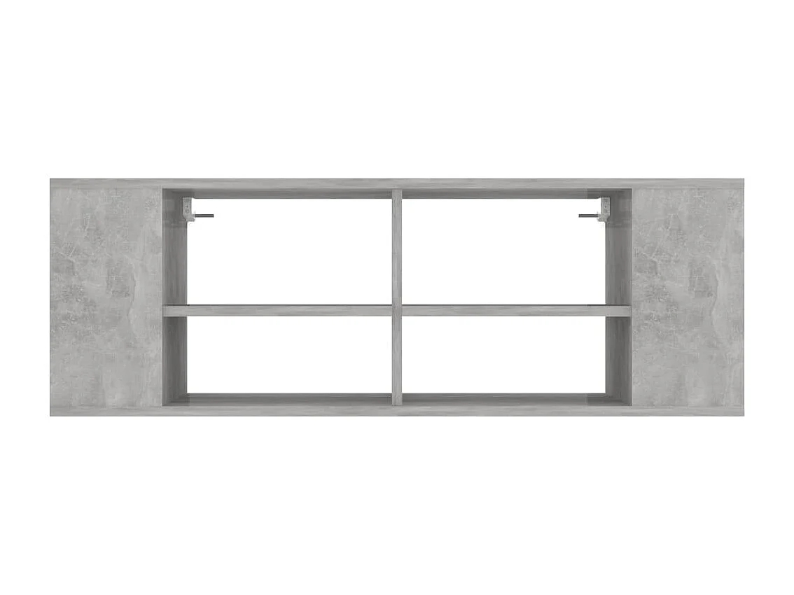 Ryno  Mueble pared TV madera contrachapada gris hormigón 102x35x35 cm