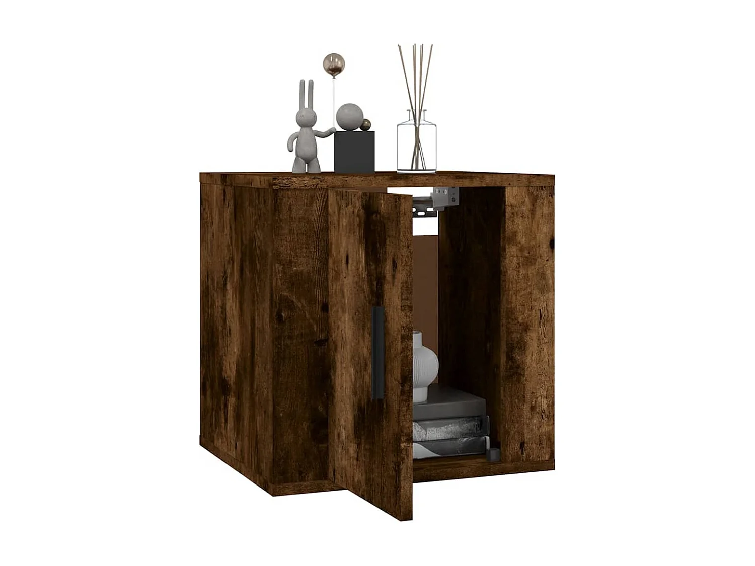 Murk  Meubles TV muraux 2 pcs Chêne fumé 40x34,5x40 cm