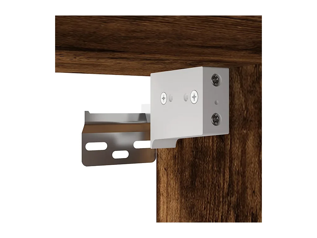 Murk  Muebles para TV de pared 2 uds roble ahumado 40x34,5x60 cm