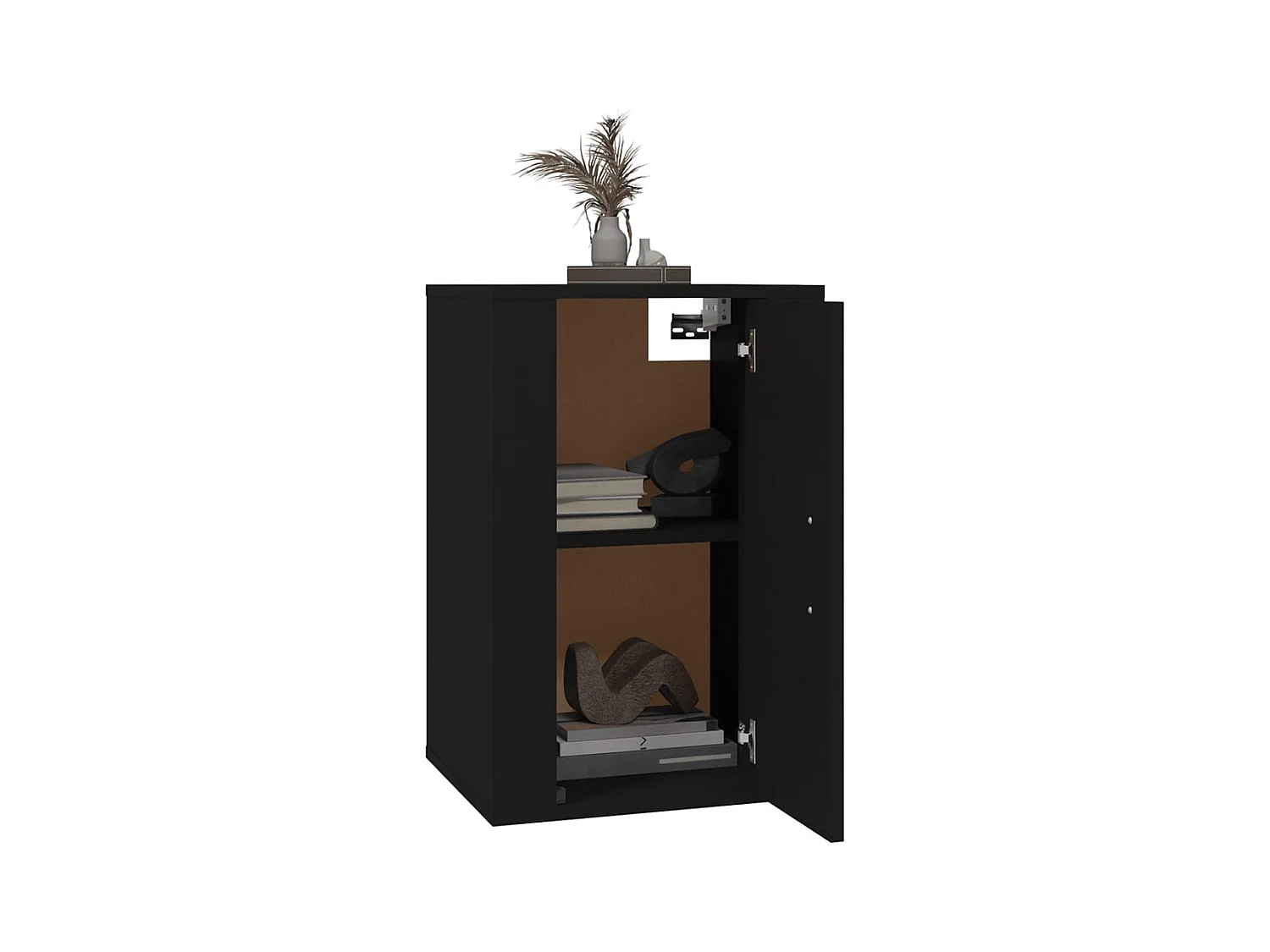 Murk  Meuble TV mural Noir 40x34,5x60 cm