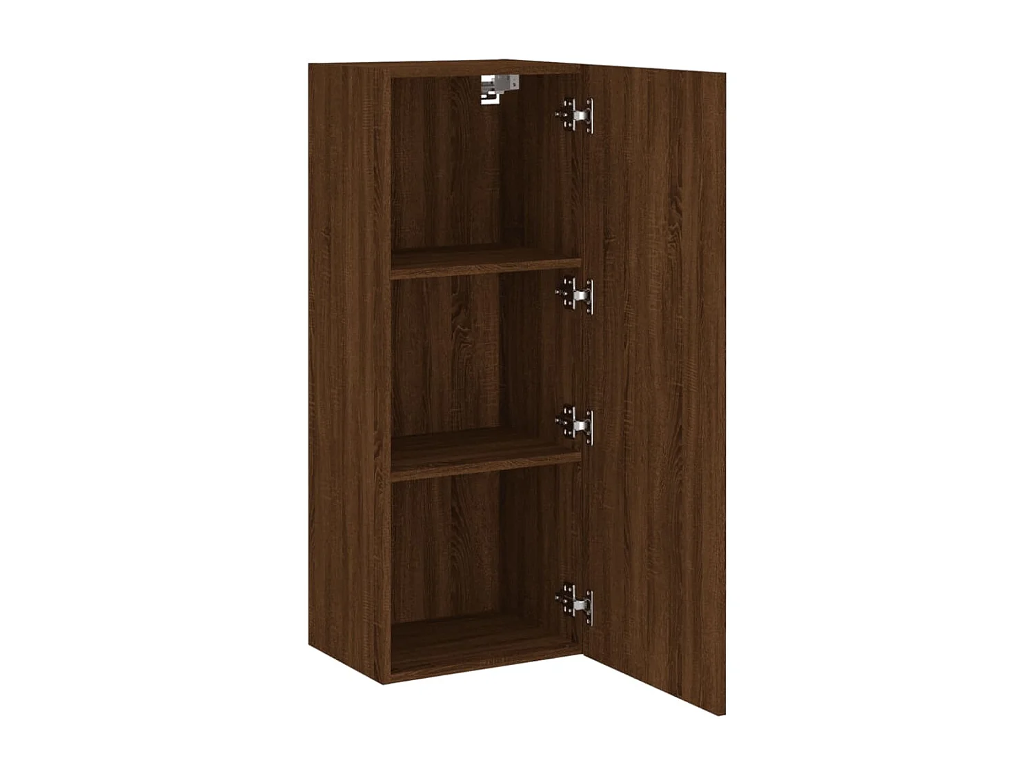 Chaffee  Meuble TV mural chêne marron 40,5x30x102 cm bois d'ingénierie