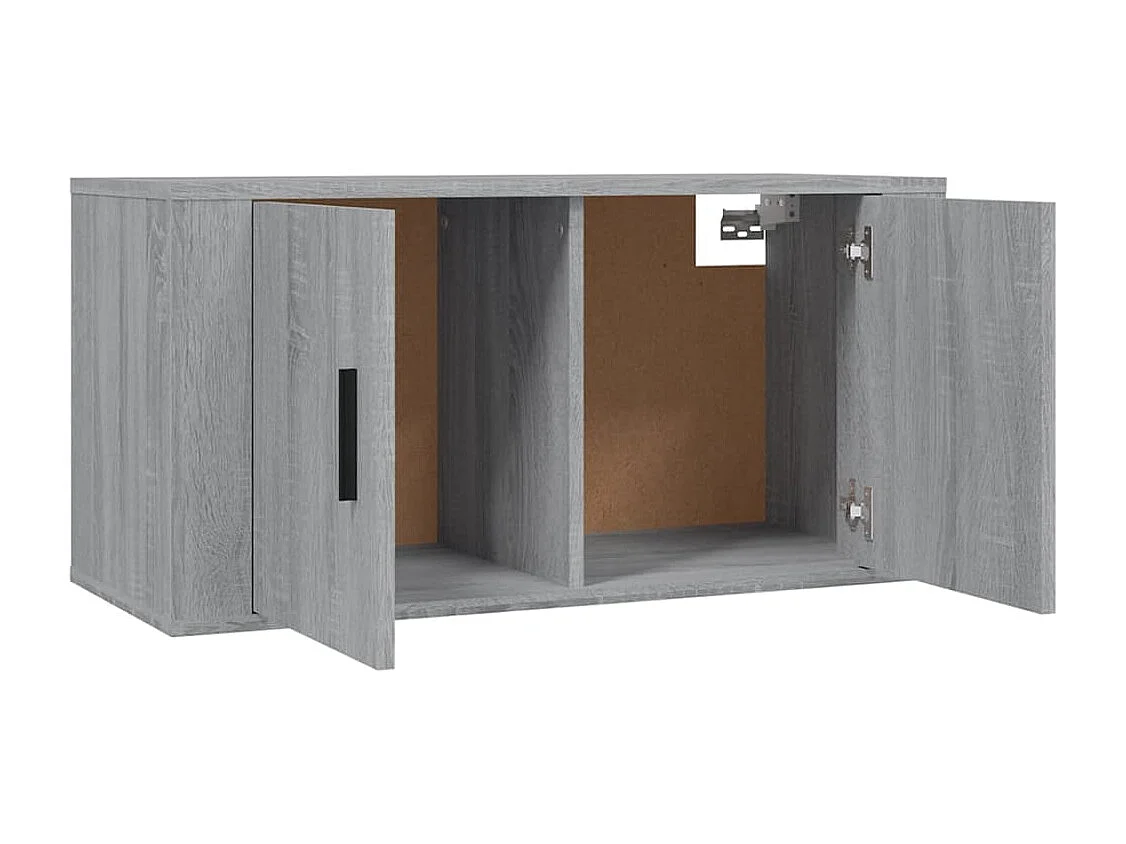 Crofton  Muebles para TV de pared 3 uds gris Sonoma 80x34,5x40 cm