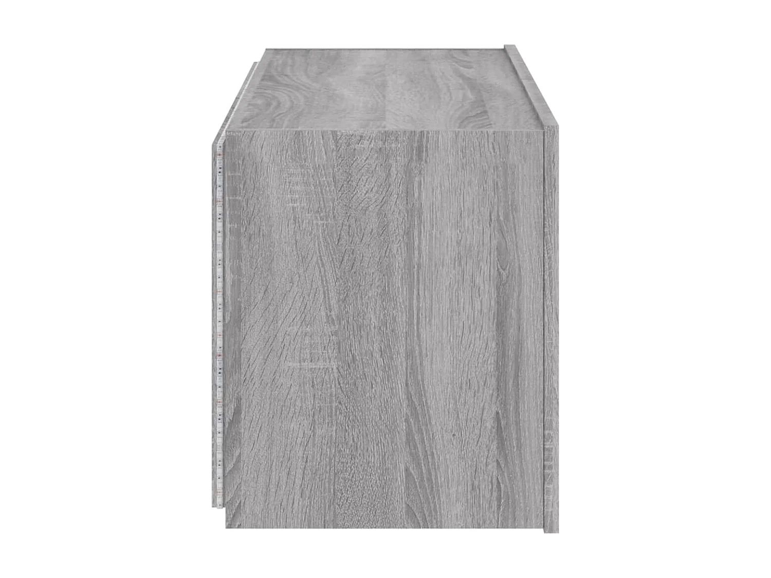 Gerben  Meuble TV mural avec lumières LED sonoma gris 80x35x41 cm