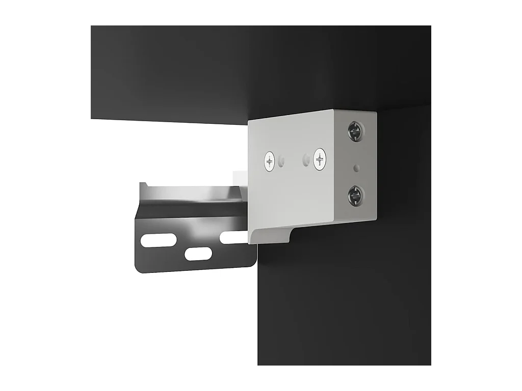 Murk  Meuble TV mural Noir 40x34,5x80 cm