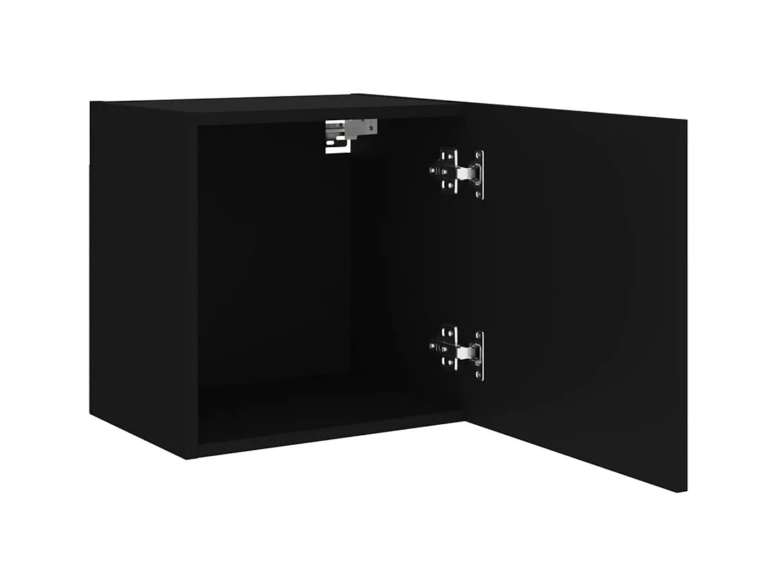 Chaffee  Meubles TV muraux 2 pcs noir 40,5x30x40 cm bois d'ingénierie