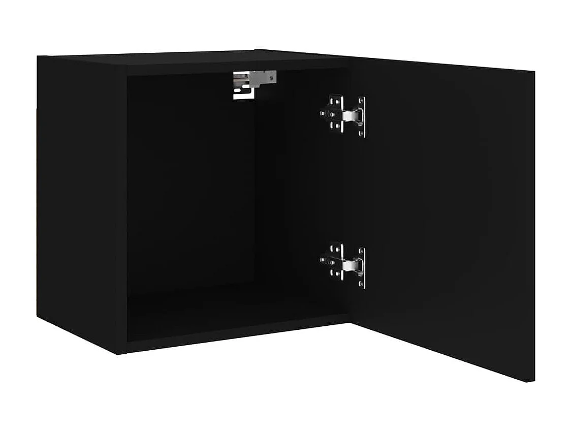 Chaffee  Meubles TV muraux 2 pcs noir 40,5x30x40 cm bois d'ingénierie