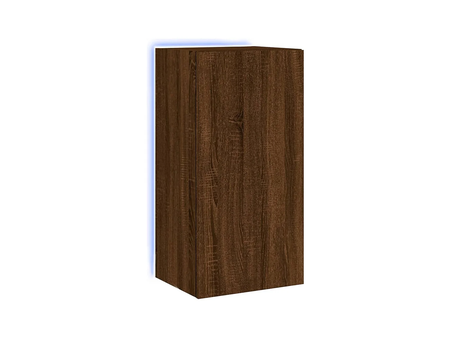 Gerben  Tv-wandmeubel met LED-verlichting 40,5x35x80 cm bruineikenkleur