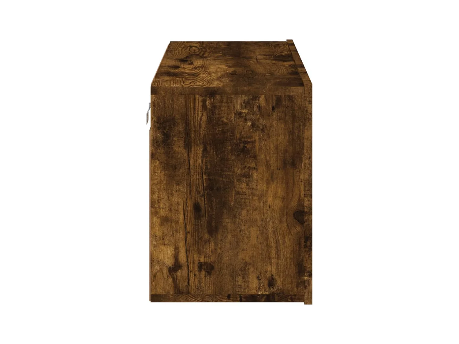 American Canyon  Meuble TV mural chêne fumé 80x30x41 cm