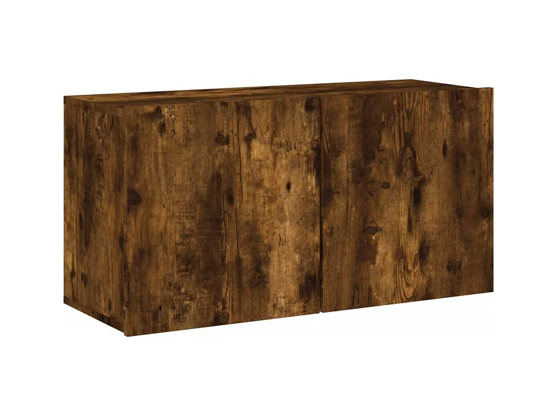 American Canyon  Tv-meubel wandgemonteerd 80x30x41 cm gerookt eikenkleurig