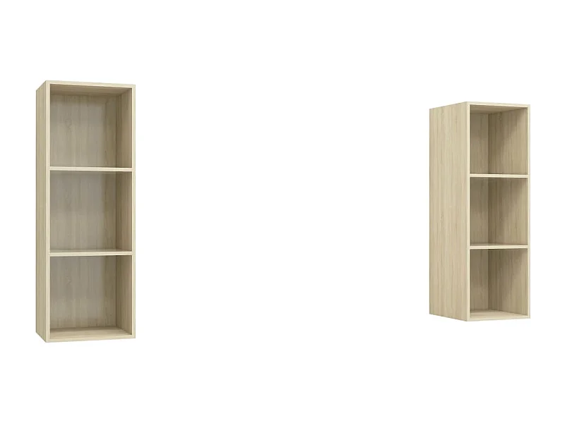 Bloomfield  Meubles TV muraux 2 pcs Chêne sonoma Bois d'ingénierie