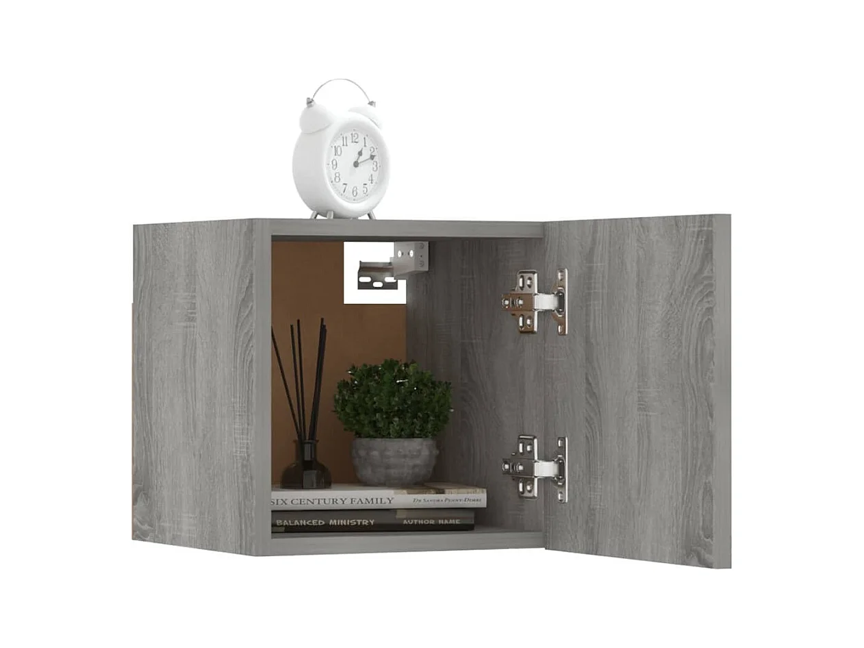 Åse Elise  Meubles TV muraux 8 pcs Sonoma gris 30,5x30x30 cm