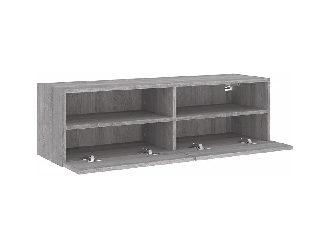 Sil  Tv-wandmeubel 100x30x30 cm bewerkt hout grijs sonoma