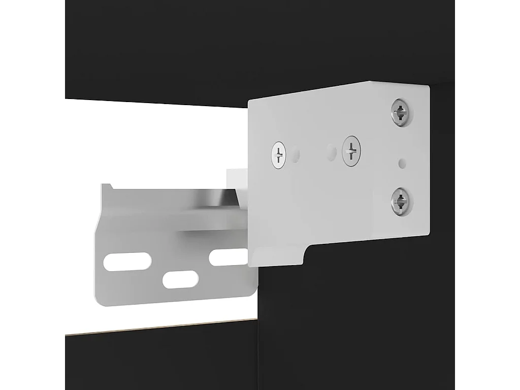 Ahakista  Meubles TV muraux 2 pcs Noir 30,5x30x30 cm