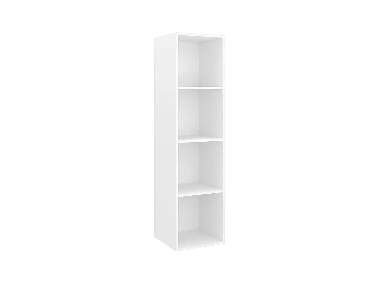 Aymee  Meuble TV mural Blanc 37x37x142,5 cm Bois d’ingénierie