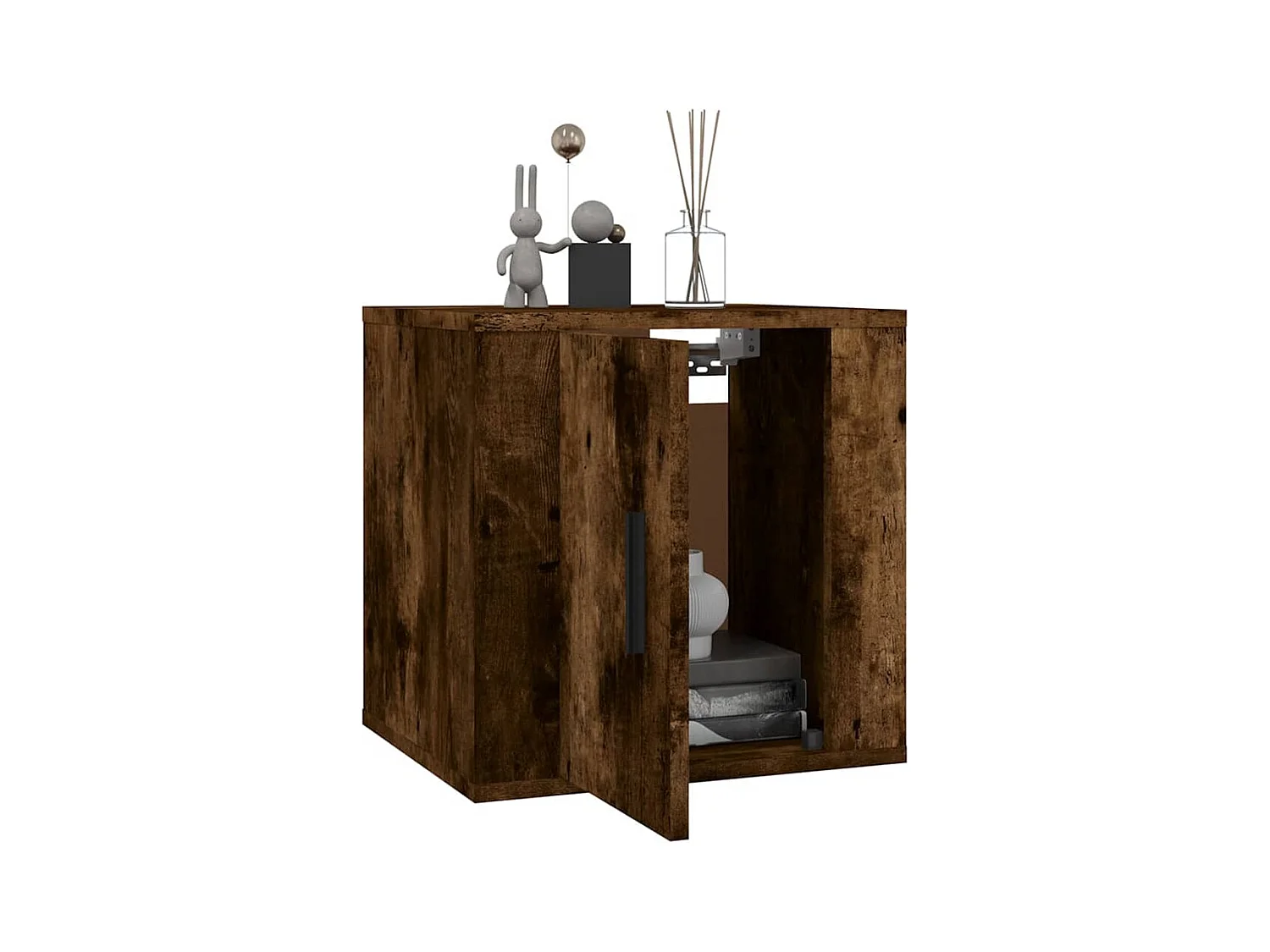 Murk  Mueble para TV de pared roble ahumado 40x34,5x40 cm