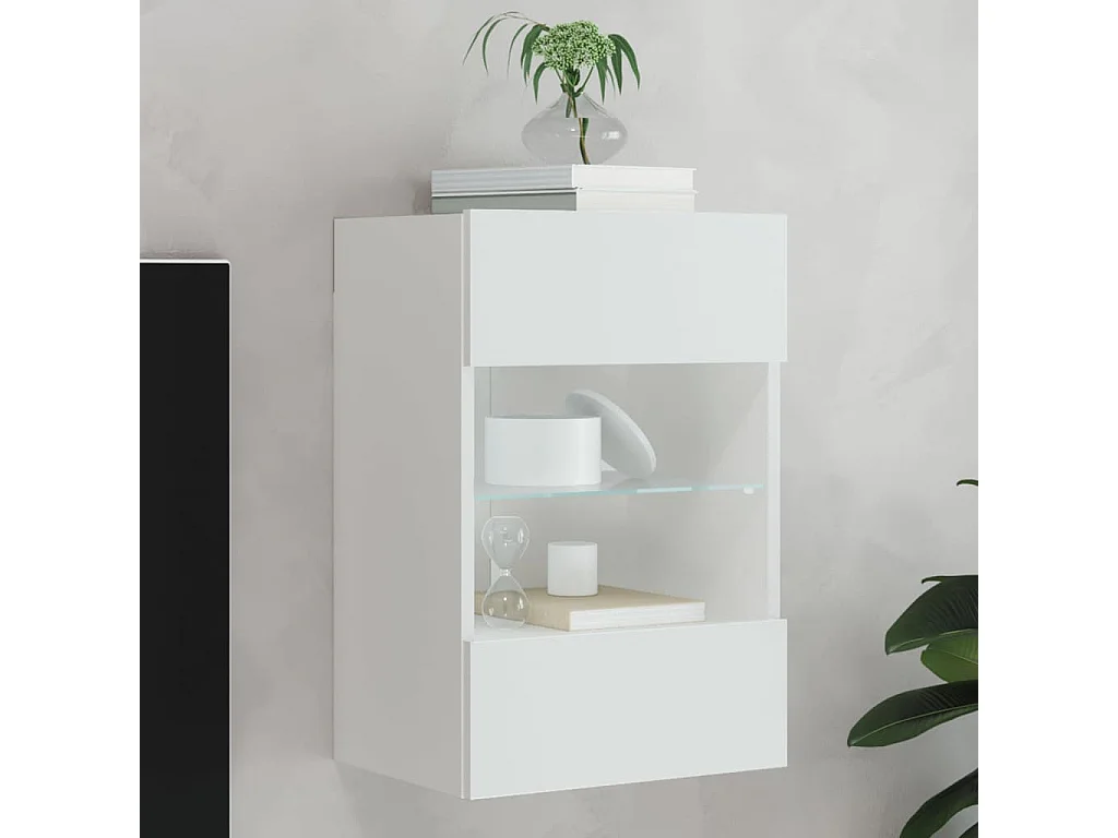 DuBois  Tv-meubel met LED-verlichting 40x30x60,5 cm wit