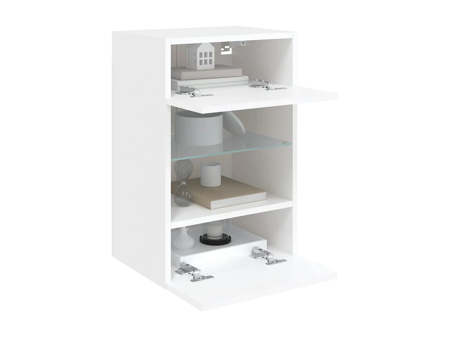 DuBois  Tv-meubel met LED-verlichting 40x30x60,5 cm wit