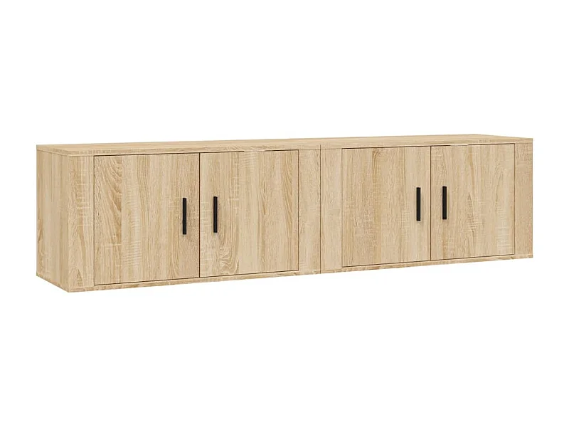 Crofton  Tv-wandmeubels 2 st 80x34,5x40 cm sonoma eikenkleurig