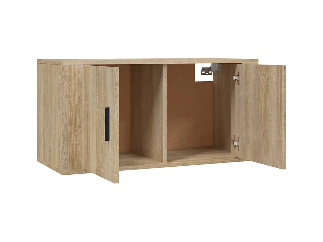 Crofton  Meubles TV muraux 2 pcs chêne sonoma 80x34,5x40 cm