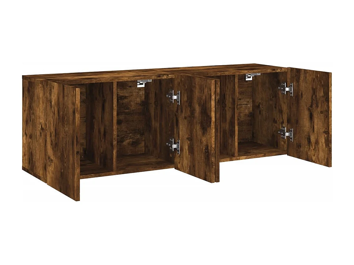 American Canyon  Meubles TV muraux 2 pcs chêne fumé 60x30x41 cm