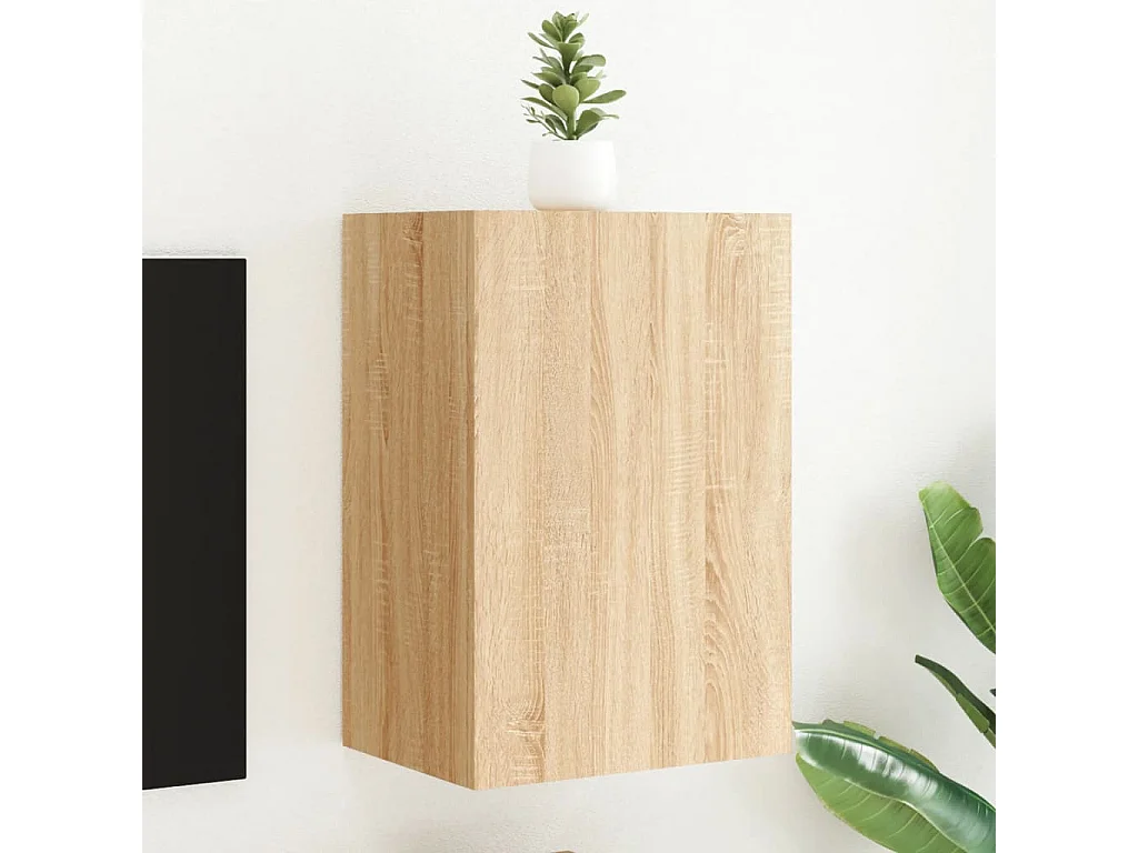 Chaffee  Mueble TV de pared madera ingeniería roble Sonoma 40,5x30x60 cm