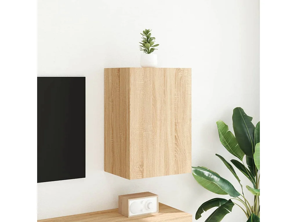 Chaffee  Mueble TV de pared madera ingeniería roble Sonoma 40,5x30x60 cm
