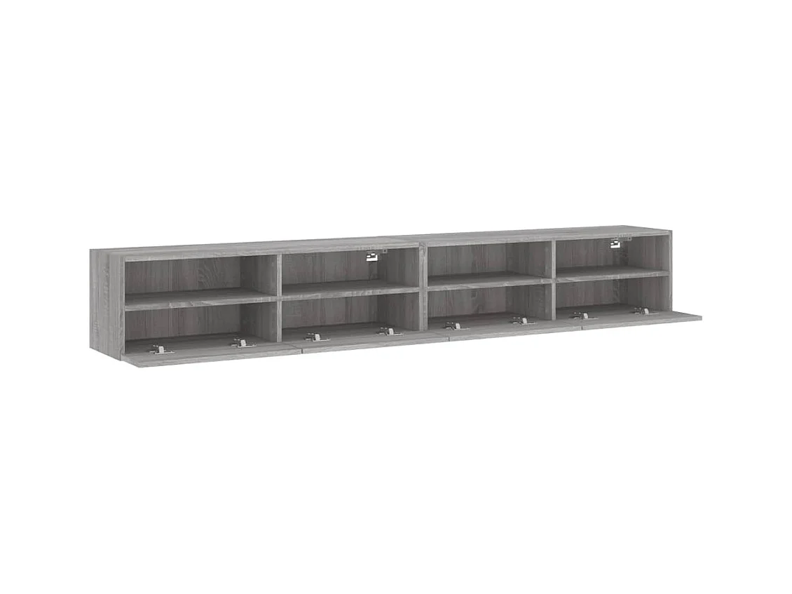Sil  Meubles TV muraux 2pcs sonoma gris 100x30x30 cm bois ingénierie
