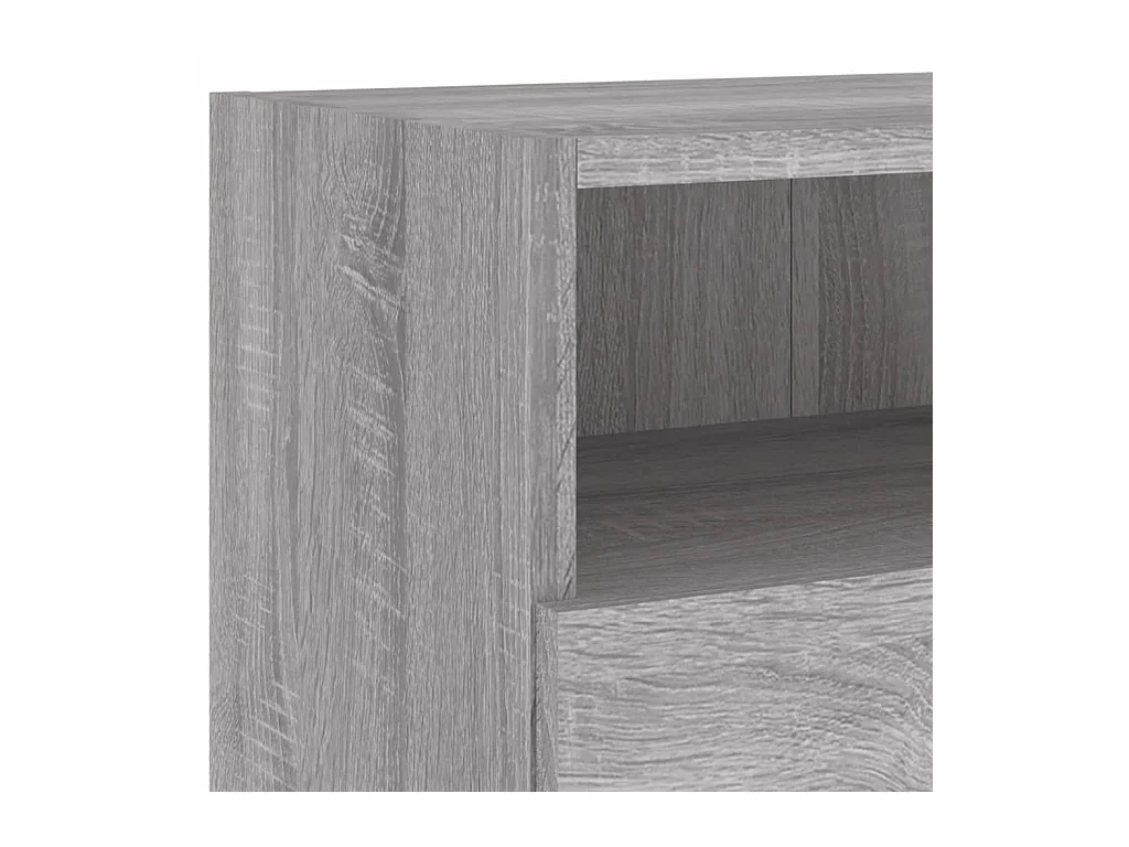 Sil  Meubles TV muraux 2pcs sonoma gris 100x30x30 cm bois ingénierie