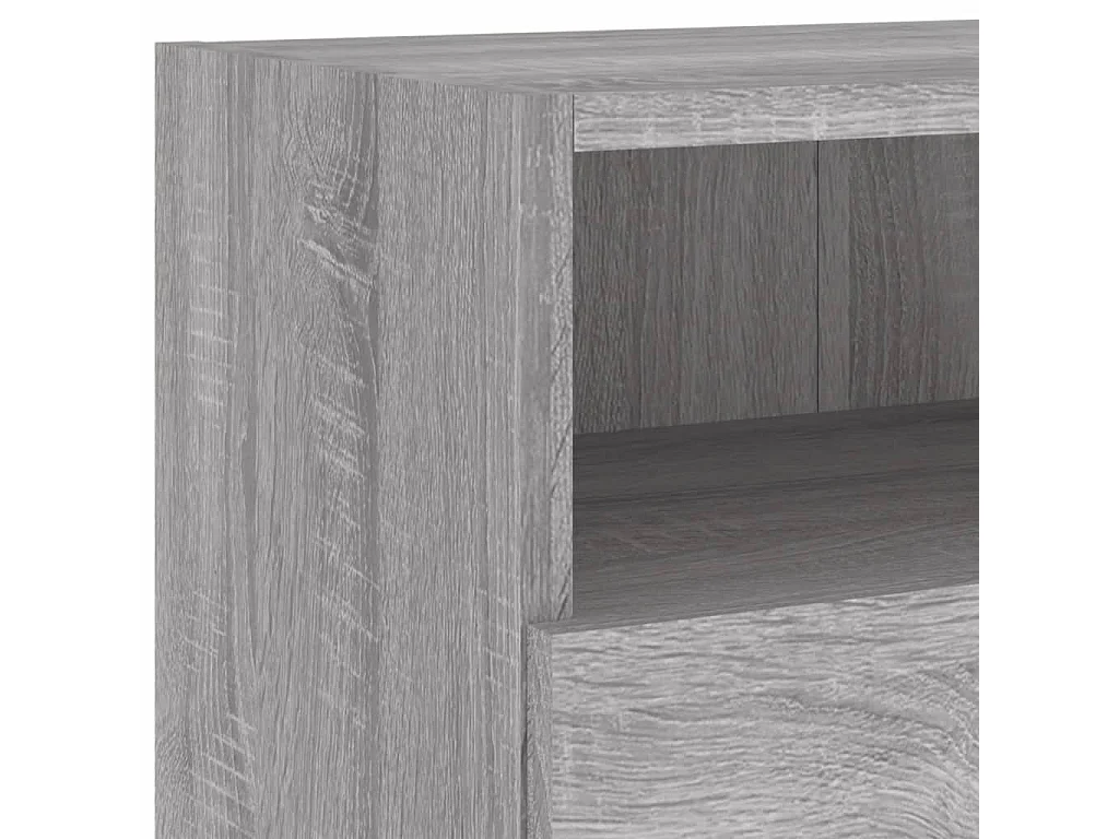 Sil  Meubles TV muraux 2pcs sonoma gris 100x30x30 cm bois ingénierie