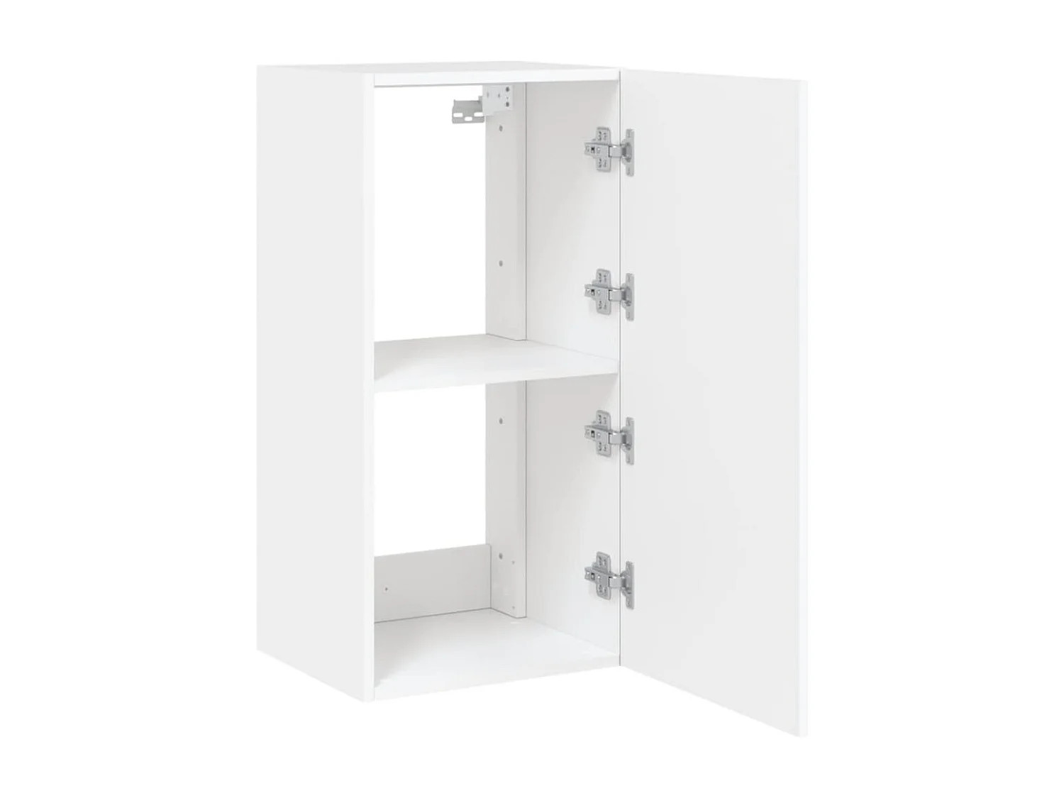 Gerben  Tv-wandmeubel met LED-verlichting 40,5x35x80 cm wit