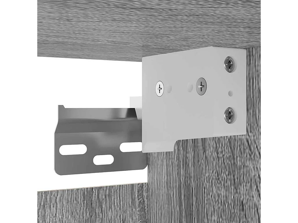 Ahakista  Muebles para TV de pared 2 uds gris Sonoma 30,5x30x30 cm