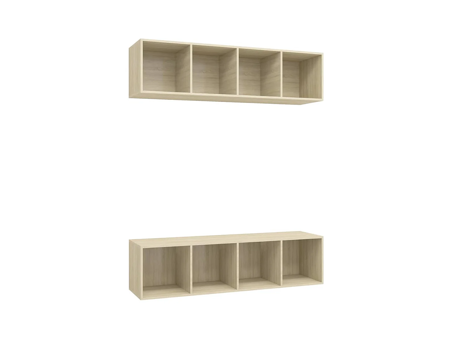 Ashinor  Meubles TV muraux 2 pcs Chêne sonoma Bois d'ingénierie