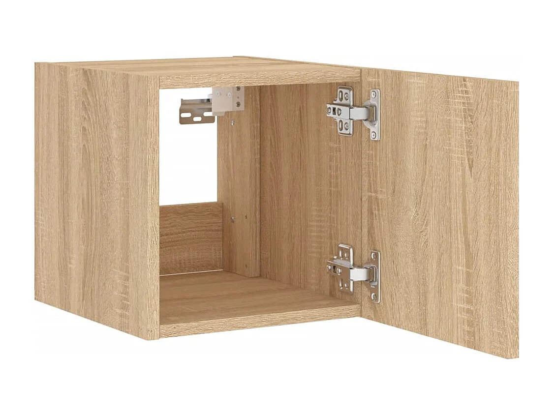 Gerben  Tv-wandmeubels met LED 2 st 30,5x35x30 cm sonoma eikenkleurig