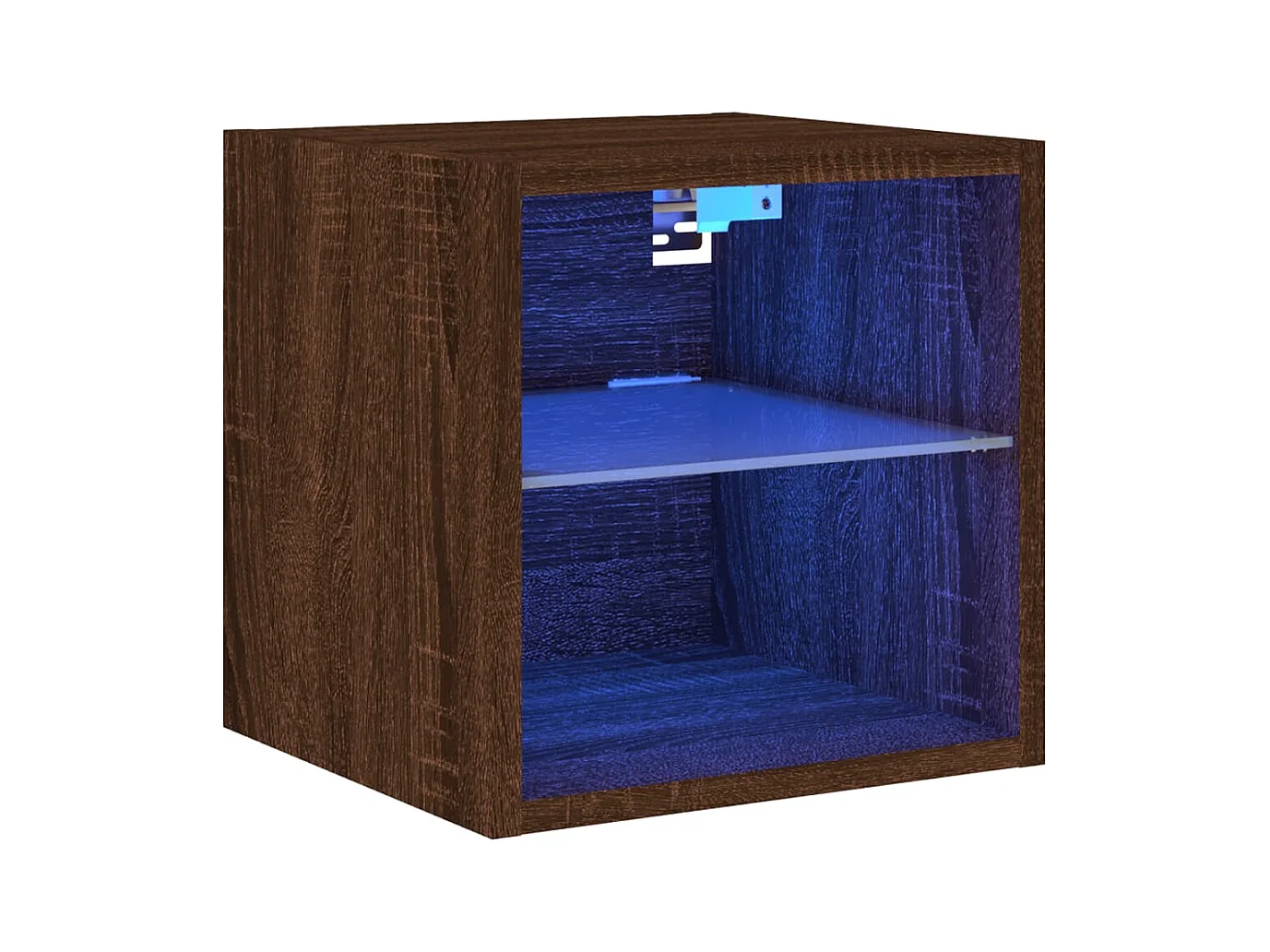 Hans  Tv-wandmeubel met LED-verlichting 30x28,5x30 cm bruineikenkleur