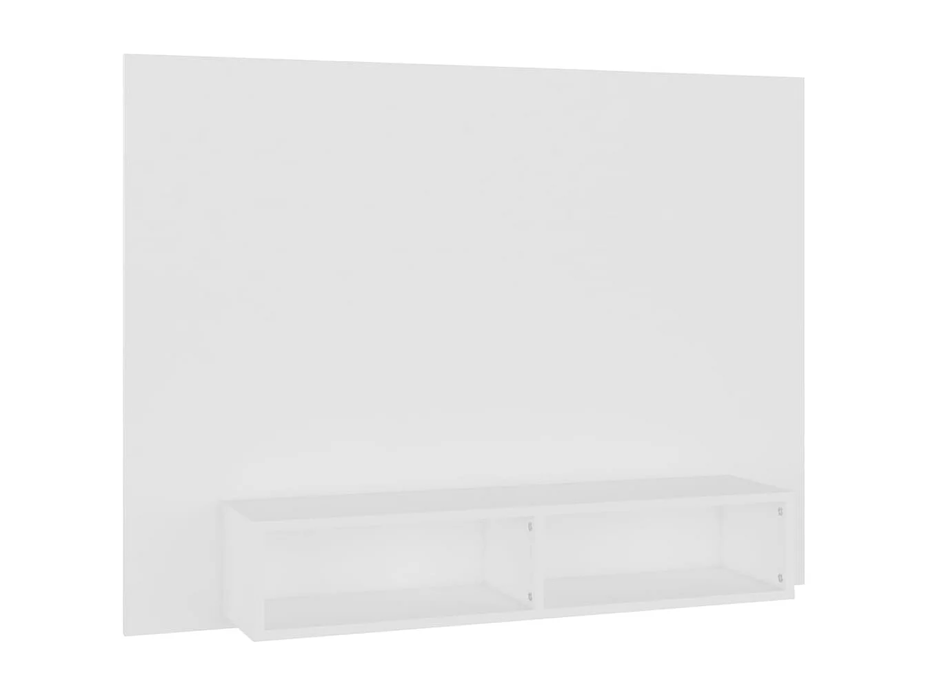 Louis-Clément  Meuble TV mural Blanc 120x23,5x90 cm Bois d’ingénierie