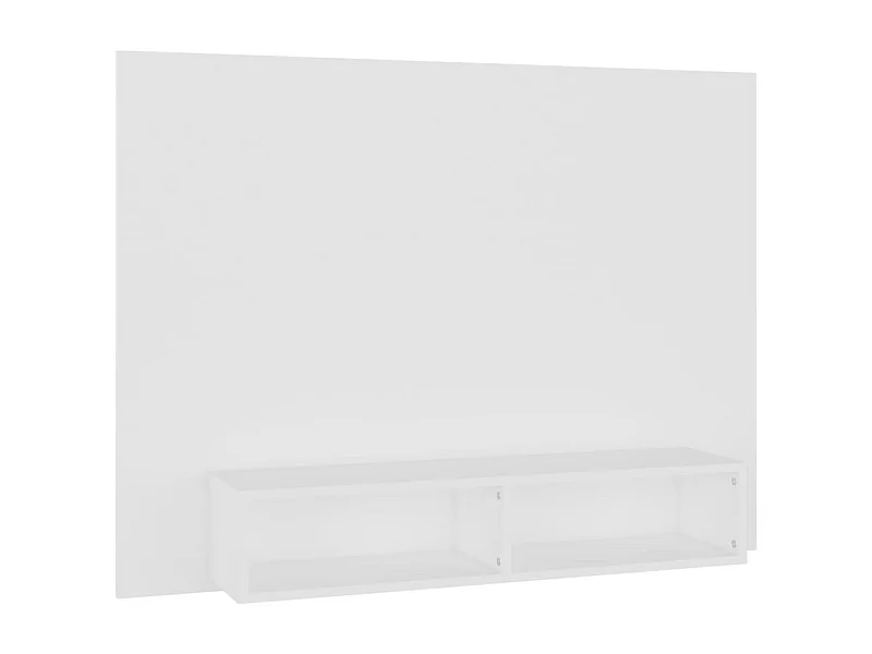 Louis-Clément  Meuble TV mural Blanc 120x23,5x90 cm Bois d’ingénierie