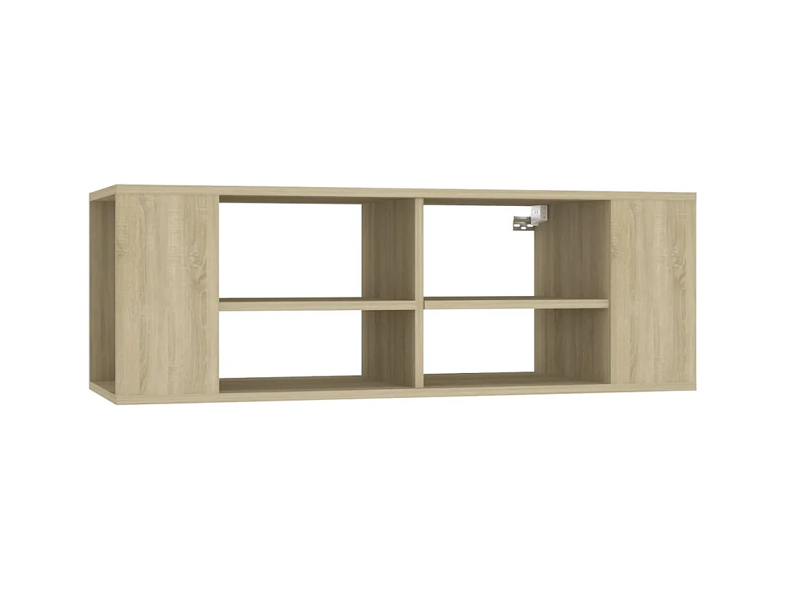 Ryno  Mueble pared TV madera contrachapada roble Sonoma 102x35x35 cm