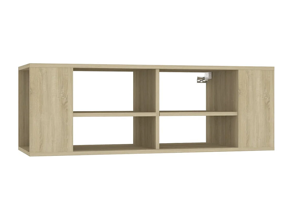 Ryno  Mueble pared TV madera contrachapada roble Sonoma 102x35x35 cm