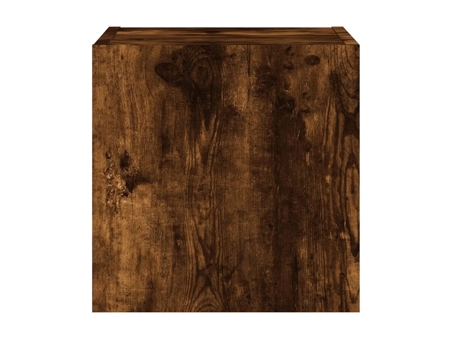 Gerben  Meuble TV mural avec lumières LED chêne fumé 30,5x35x30 cm