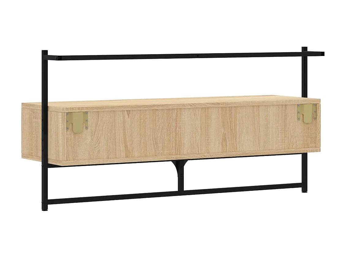 Randers  Meuble TV mural chêne sonoma 100,5x30x51 cm bois d'ingénierie