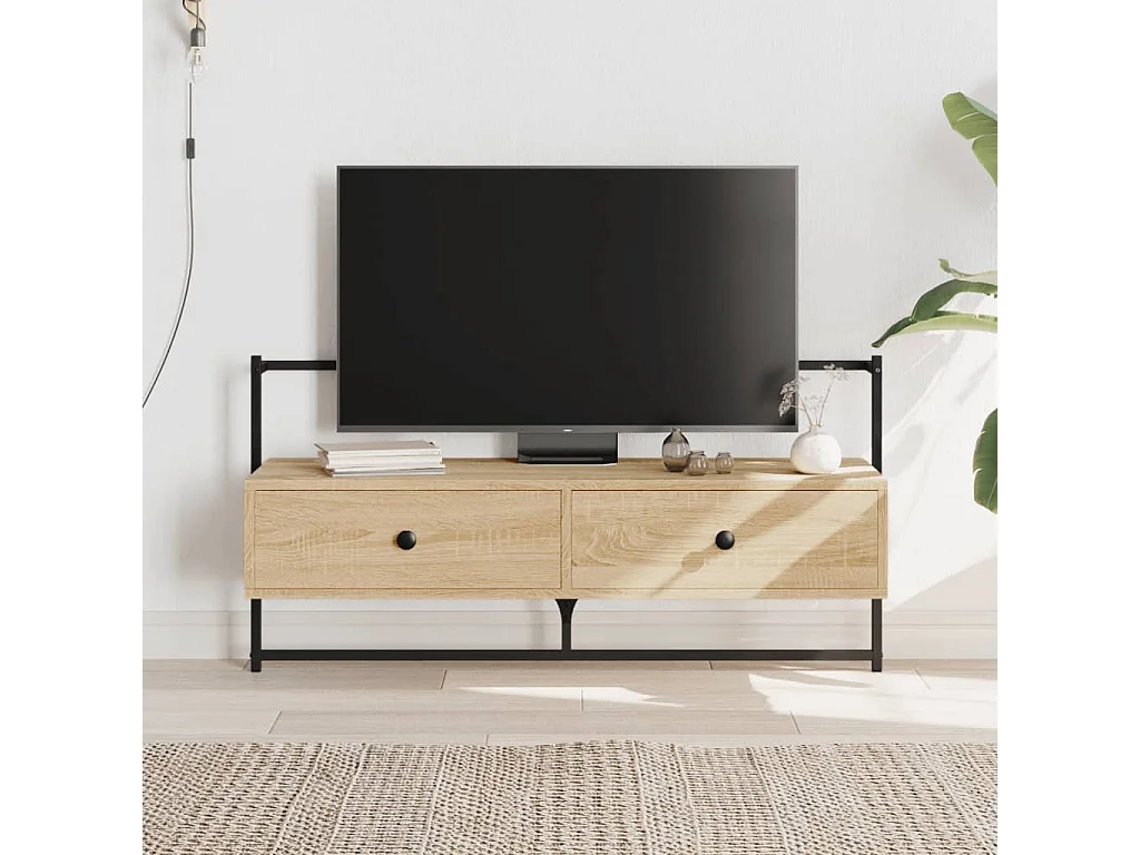 Randers  Tv-meubel wandgemonteerd 100,5x30x51 cm hout sonoma eikenkleur