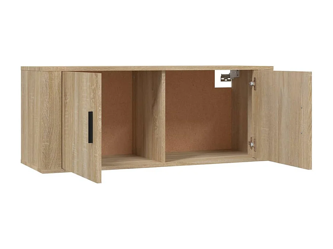 Crofton  Muebles para TV de pared 3 uds roble Sonoma 100x34,5x40 cm