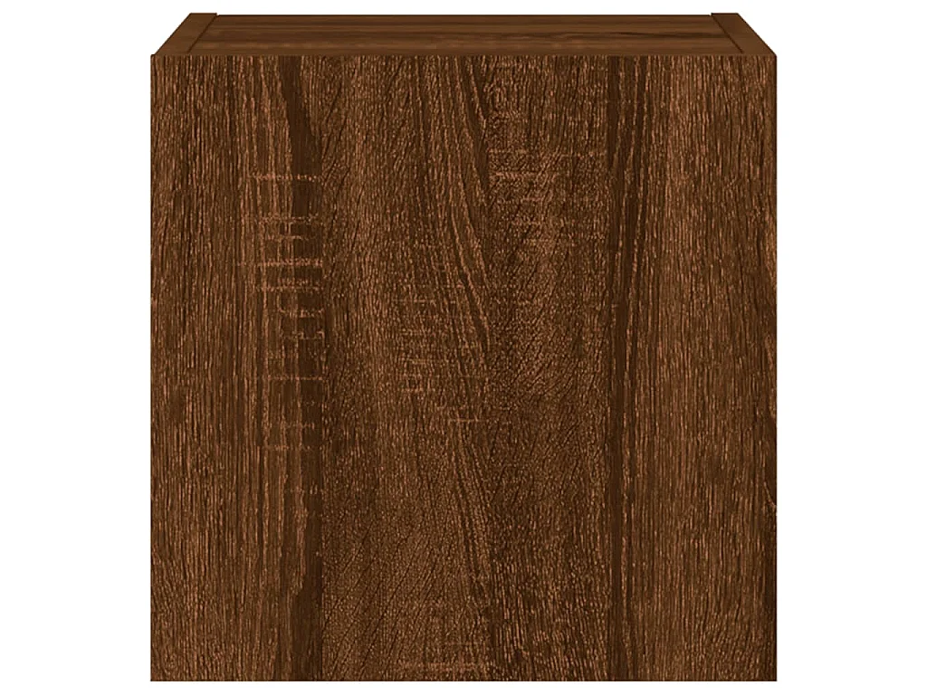 Gerben  Tv-wandmeubel met LED-verlichting 30,5x35x30 cm bruineiken