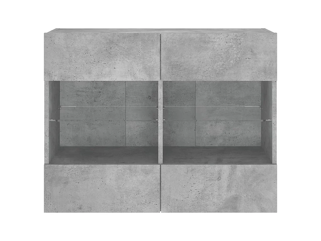 DuBois  Tv-wandmeubel met LED-verlichting 78,5x30x60,5 cm betongrijs