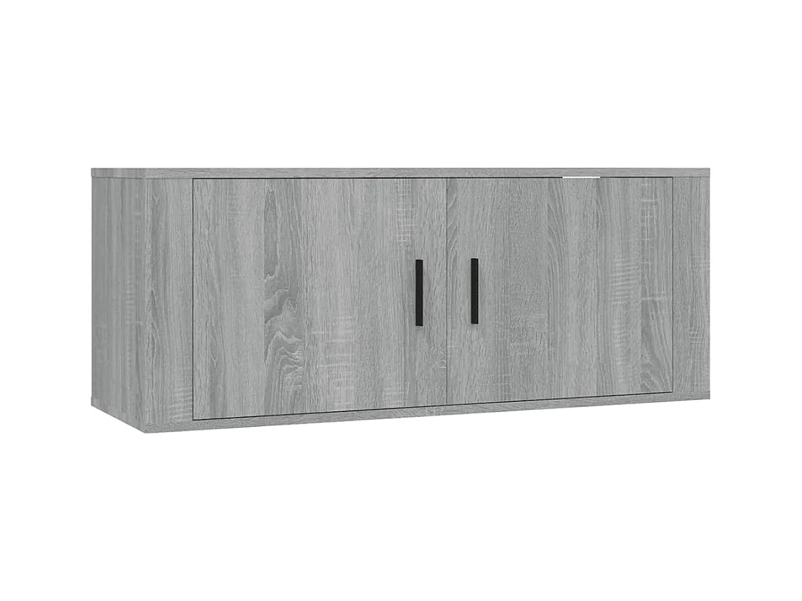 Murk  Mueble para TV de pared gris Sonoma 100x34,5x40 cm