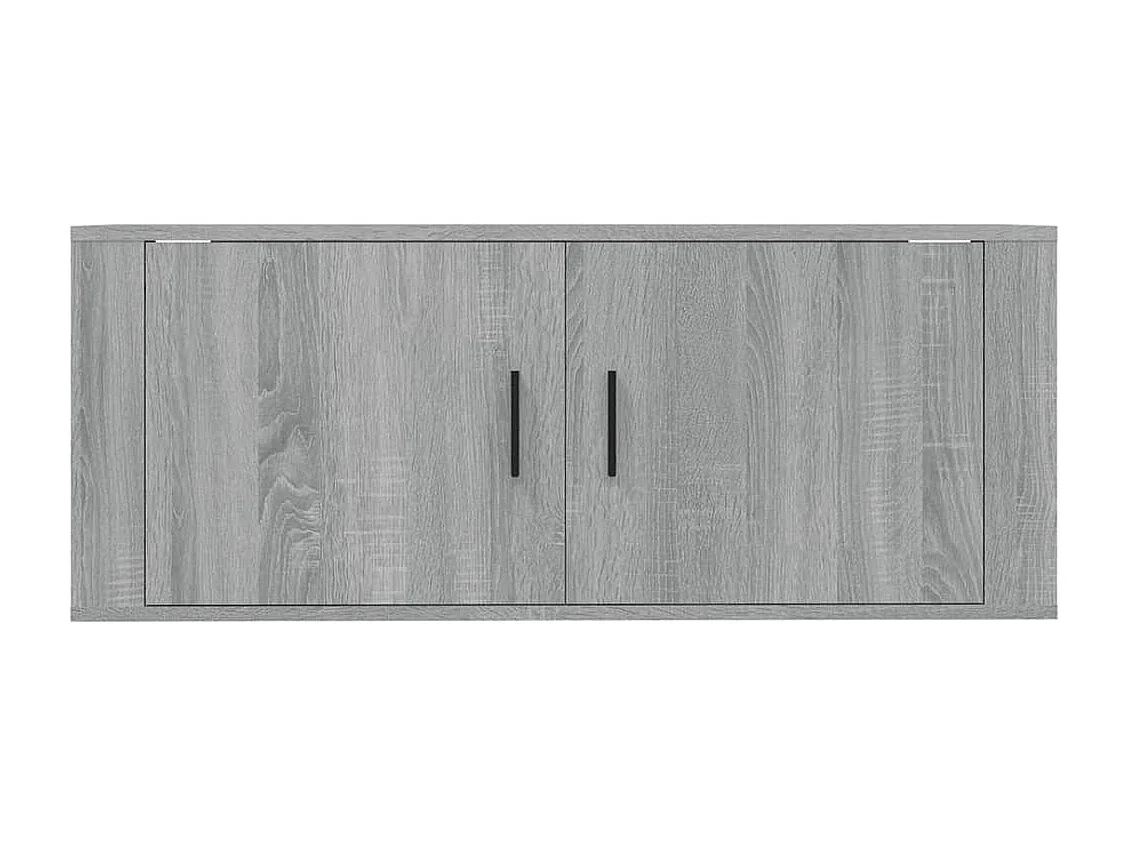 Murk  Mueble para TV de pared gris Sonoma 100x34,5x40 cm