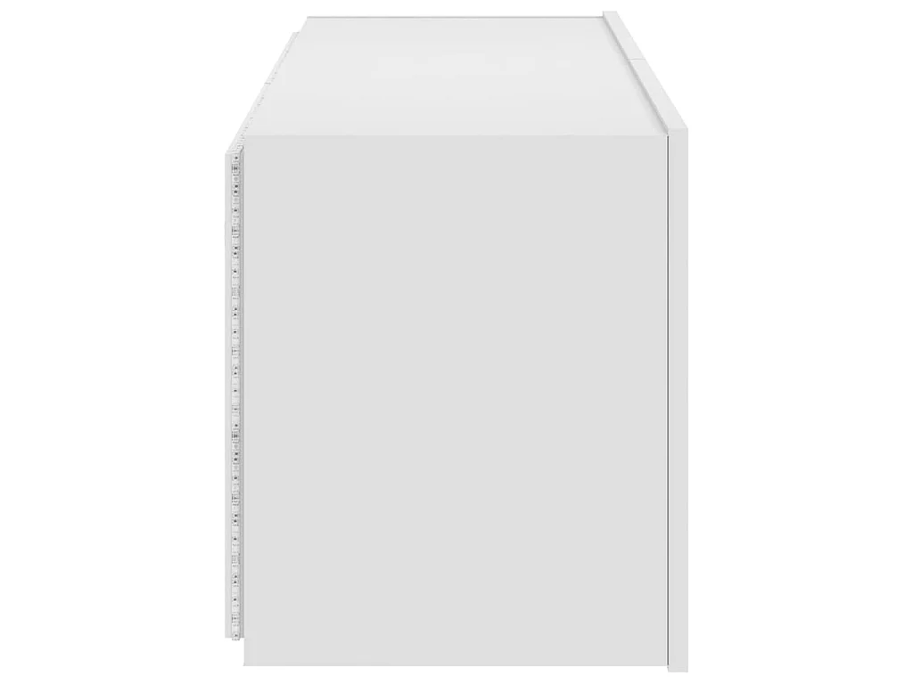Gerben  Mueble de TV de pared con luces LED blanco 100x35x41 cm